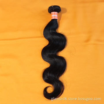 100% natural human hair virgin 8-24 inch body wave brazilian hair bundles with closure
